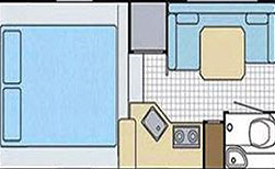 3 Bett Camper mit Dusche/Toilette